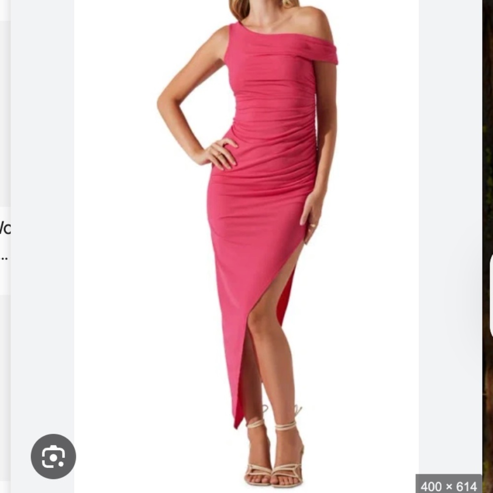 Astr Pink Asymmetrical Dress size small